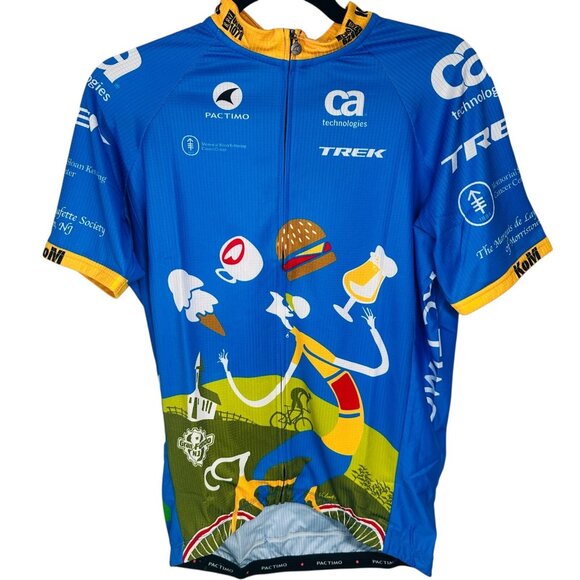 Pactimo Trek Mens Cycling Jersey Gran Fondo NJ Cycle Size L - Picture 2 of 10